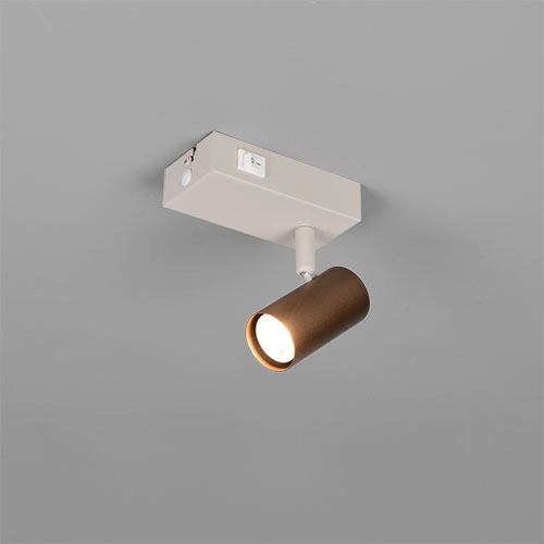 Oberflächenmontierter Scheinwerfer verstellbar Taryn Mocha Brown Trio 4017807685534