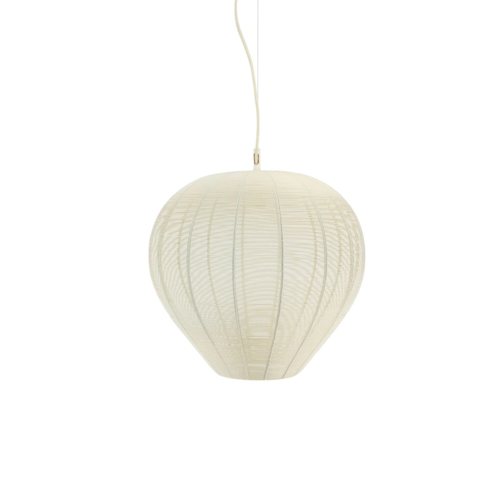 Skandinavische Pendellampe Horan Ø 40 cm weiß