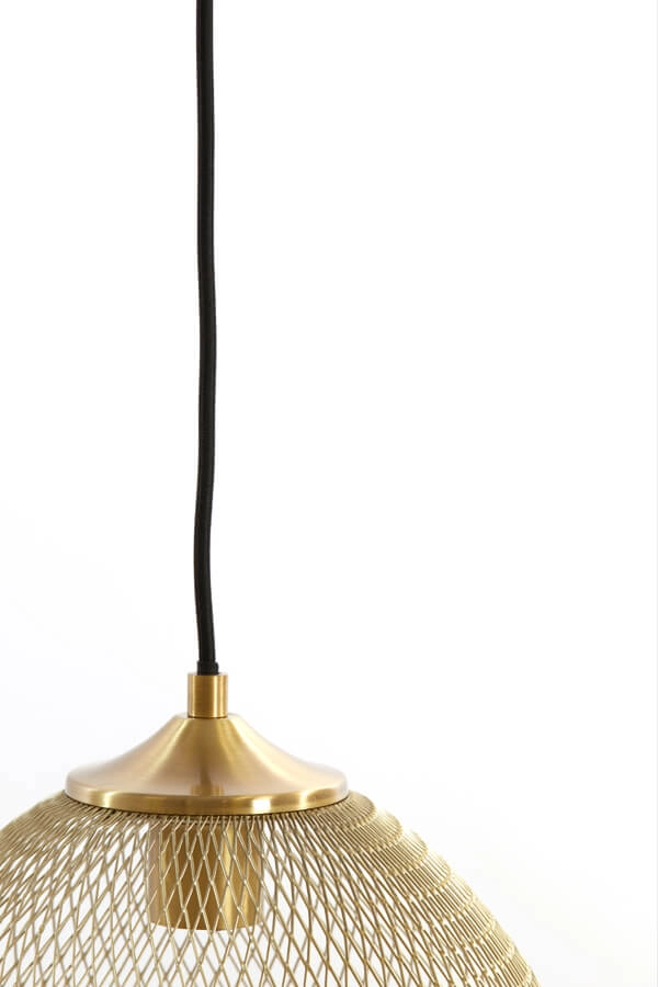 Goldene Pendelleuchte Moroc 3-flammig Light & Living 8717807686444