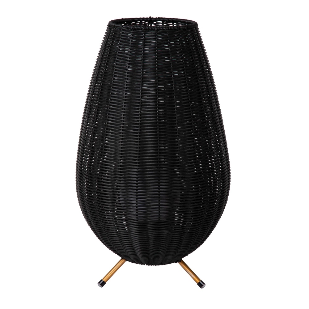Wiederaufladbare Tischlampe Colin Ip44 Schwarz
