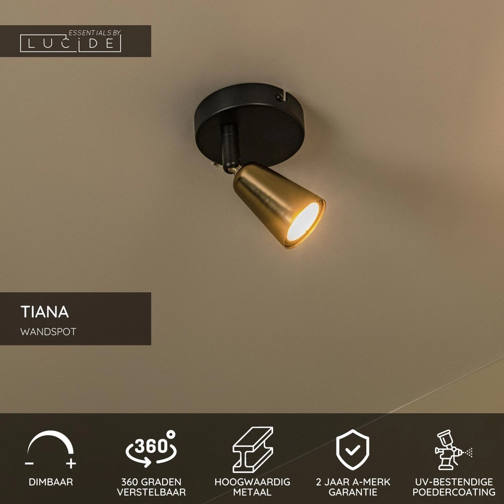 Deckenscheinwerfer Tiana Champagner Lucide 5411212650344