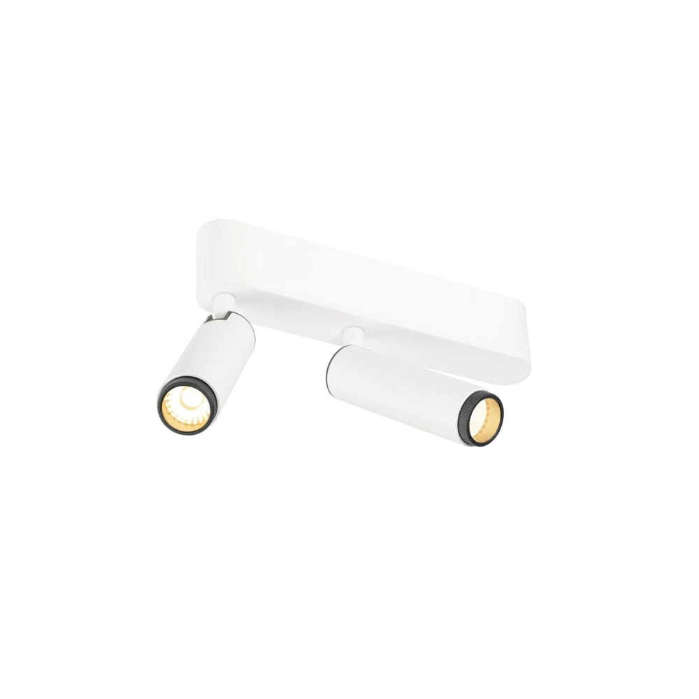 Aufputz-Spot Grip! S 2-flammig weiß 2700K SLV 4024163304924