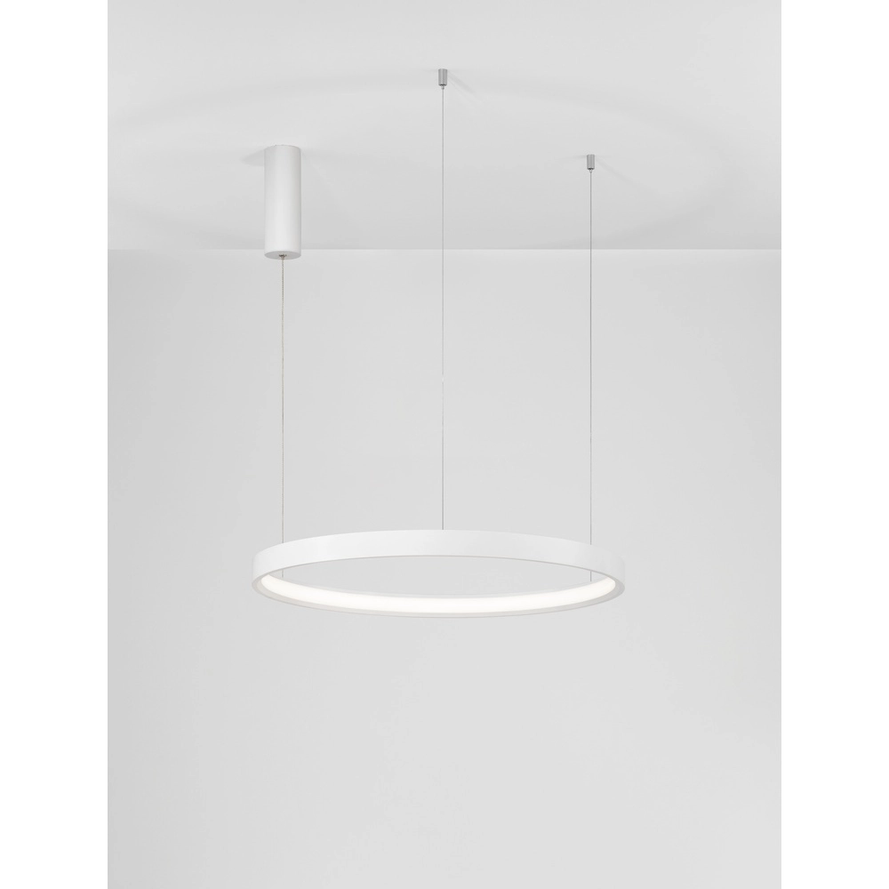 Runde Pendelleuchte Perrine weiß Ø 60cm Lyora 5212017438423