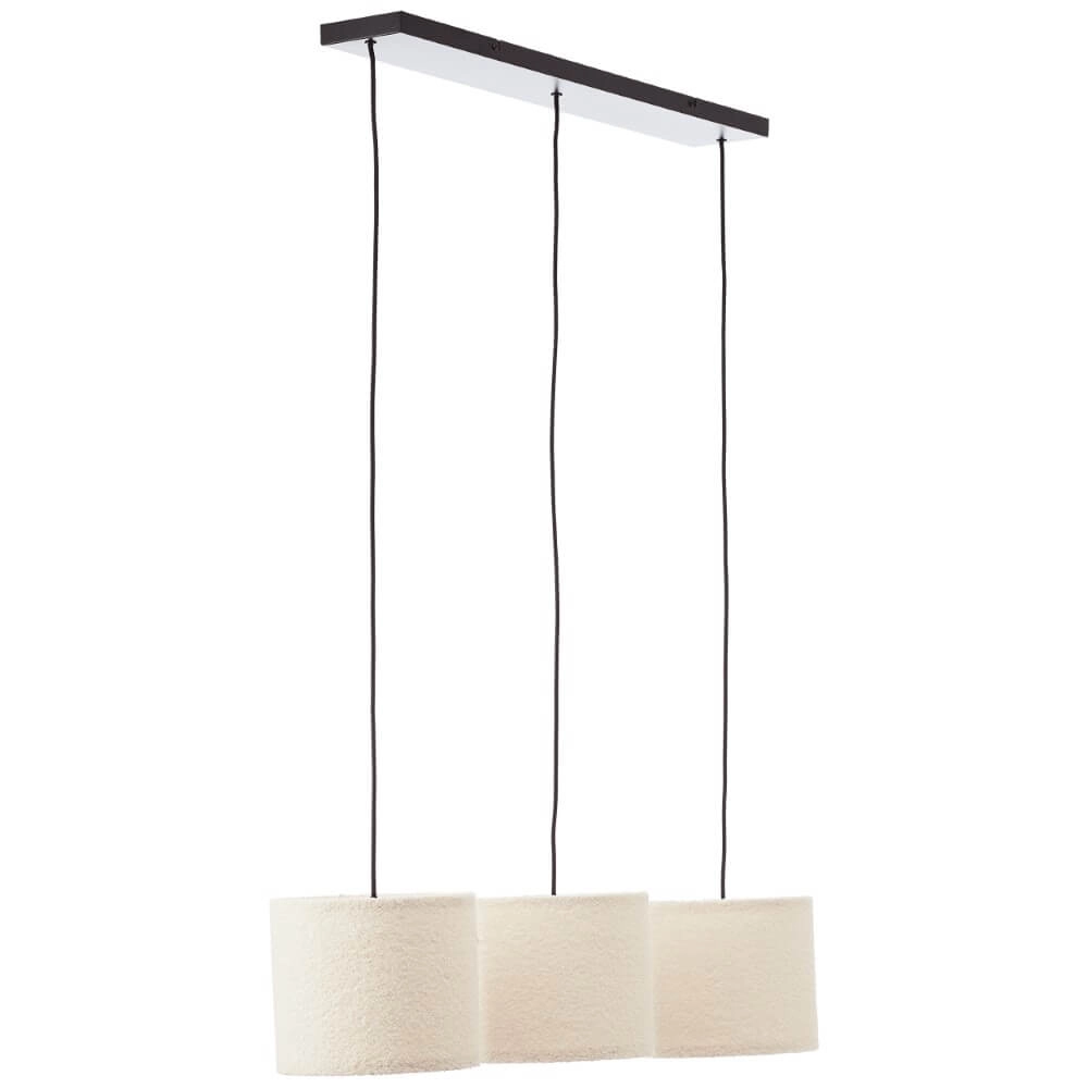 Cremefarbene Hängelampe Teddy 3-flammig Brilliant 4004353447273