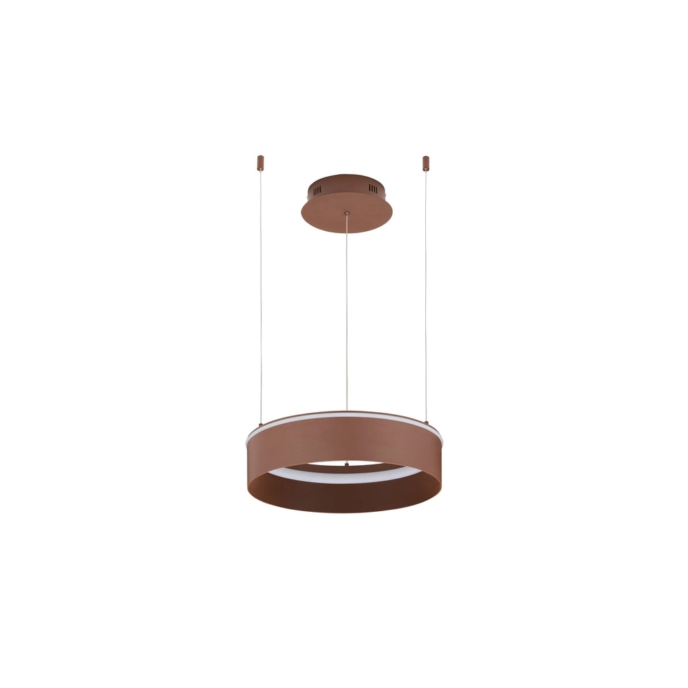 Moderne Pendellampe Olivia braun Ø 40 cm Lyora 5212017494238