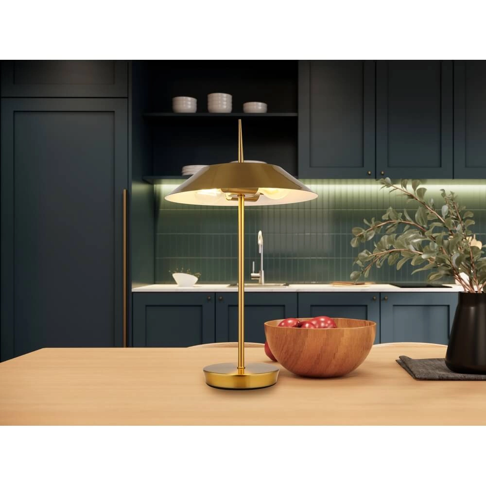 Design-Tischleuchte Brenlor Gold Globo 9007371453580