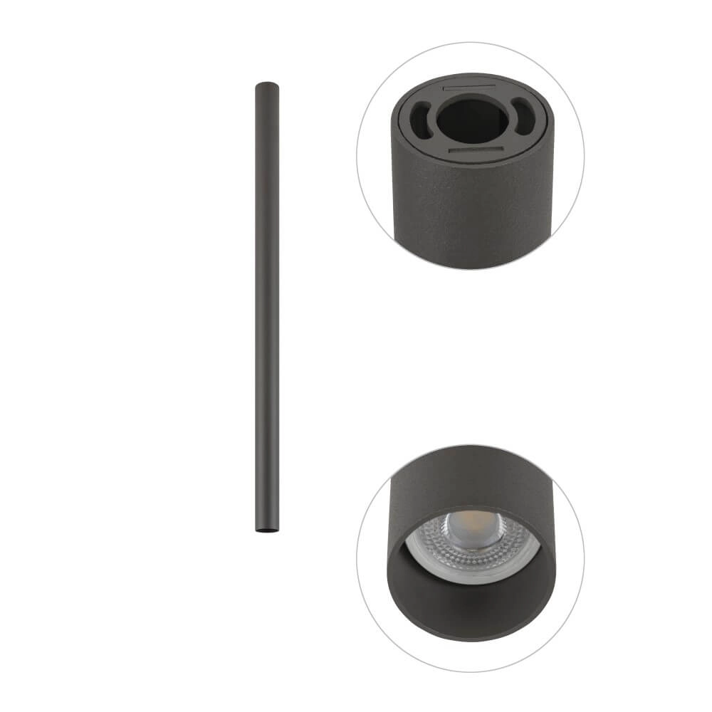 Langer Aufbaustrahler Fourty M 75cm - Anthrazit Lyora 5903139108874