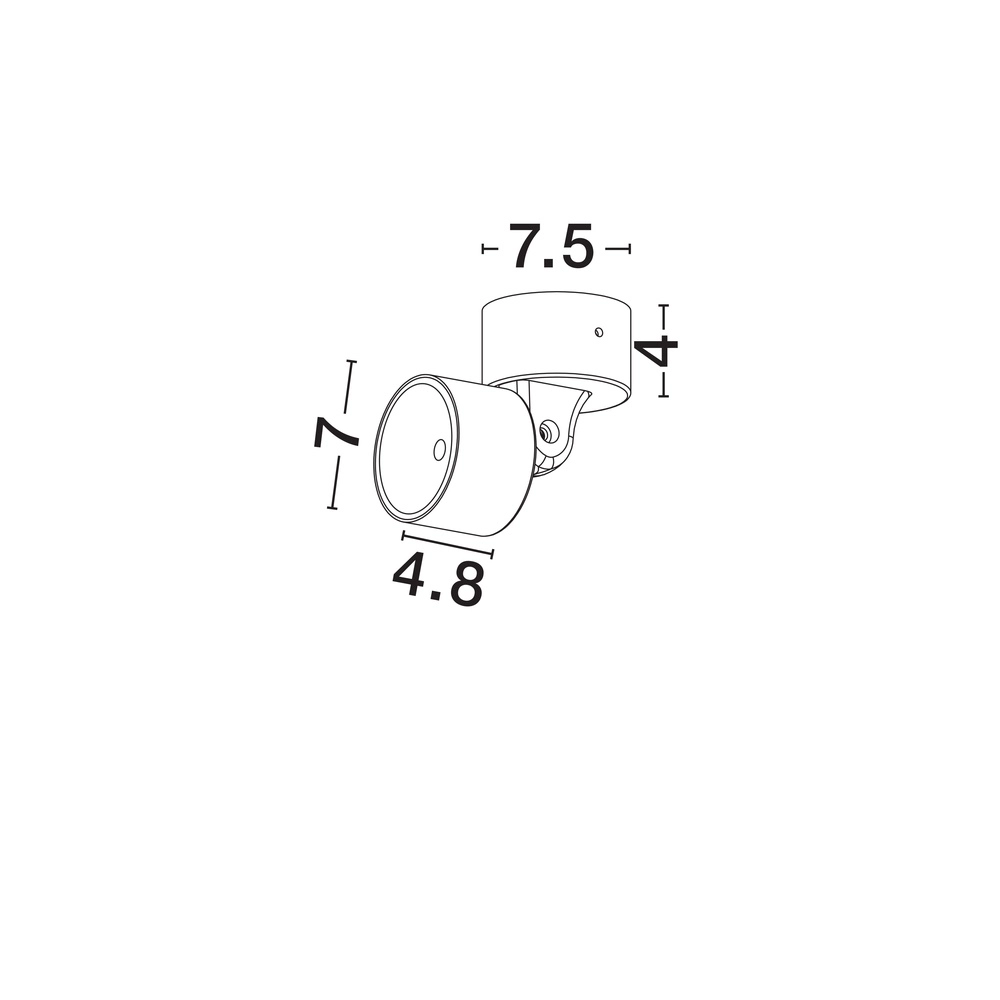 Runder Scheinwerfer Helmet Orientierbar 5W Lyora 5212017476579