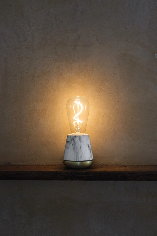 Wiederaufladbare Tischlampe One White Marble Humble 7446023294270