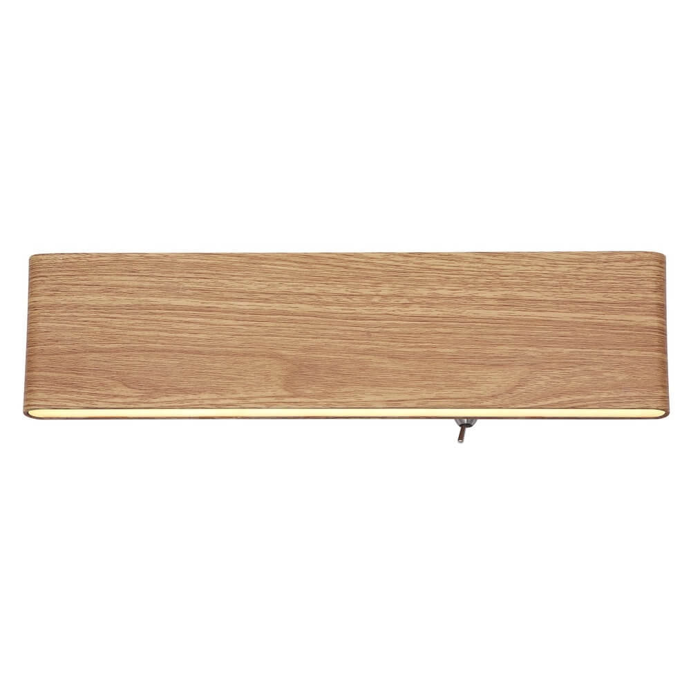 Design-Wandleuchte Siegfried M Holz mit Schalter Globo 9007371418145