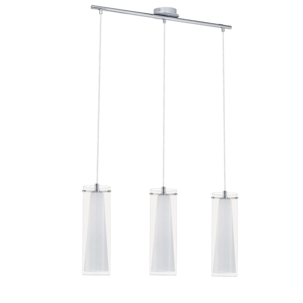 Pendelleuchte Pinto 3-Licht-Nickelmatte