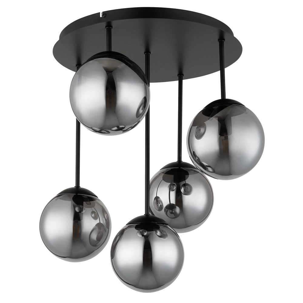 5-Licht Deckenlampe Harmon Schwarz Globo 9007371592531