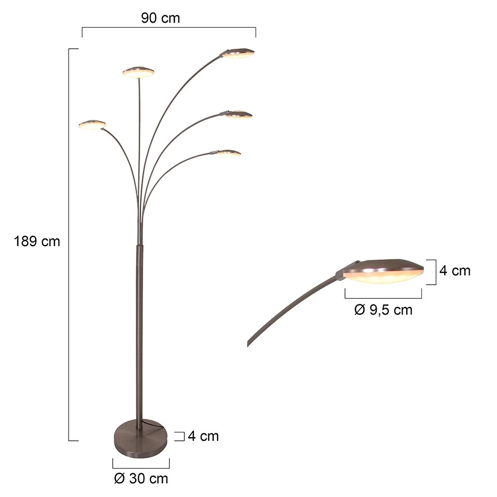 LED Stehleuchte Mexlite Steinhauer 8712746114799