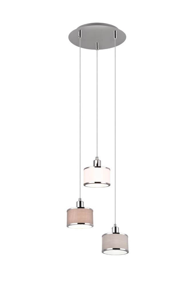 Hängelampe mit 3 Leuchten Kaprun rund Ø 29cm