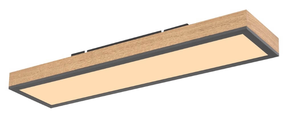 LED-Deckenleuchte aus Holz Doro 60x15cm