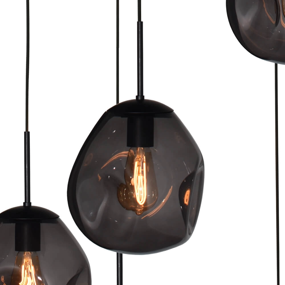 Vide-Hängelampe Lava 5x Rauchglas Ø 24cm Masterlight 8718121286587