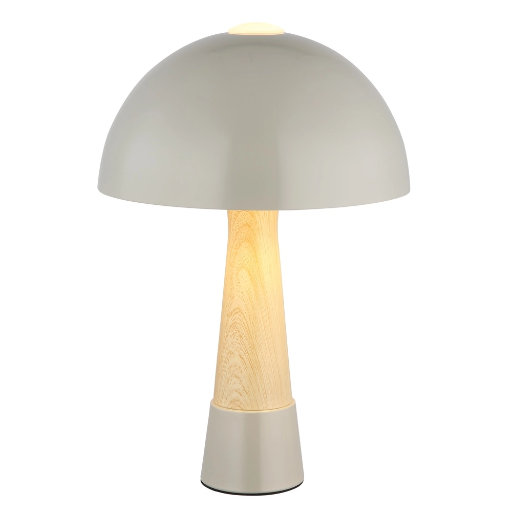 Einzigartige Tischlampe Paulin Ø 25cm grau