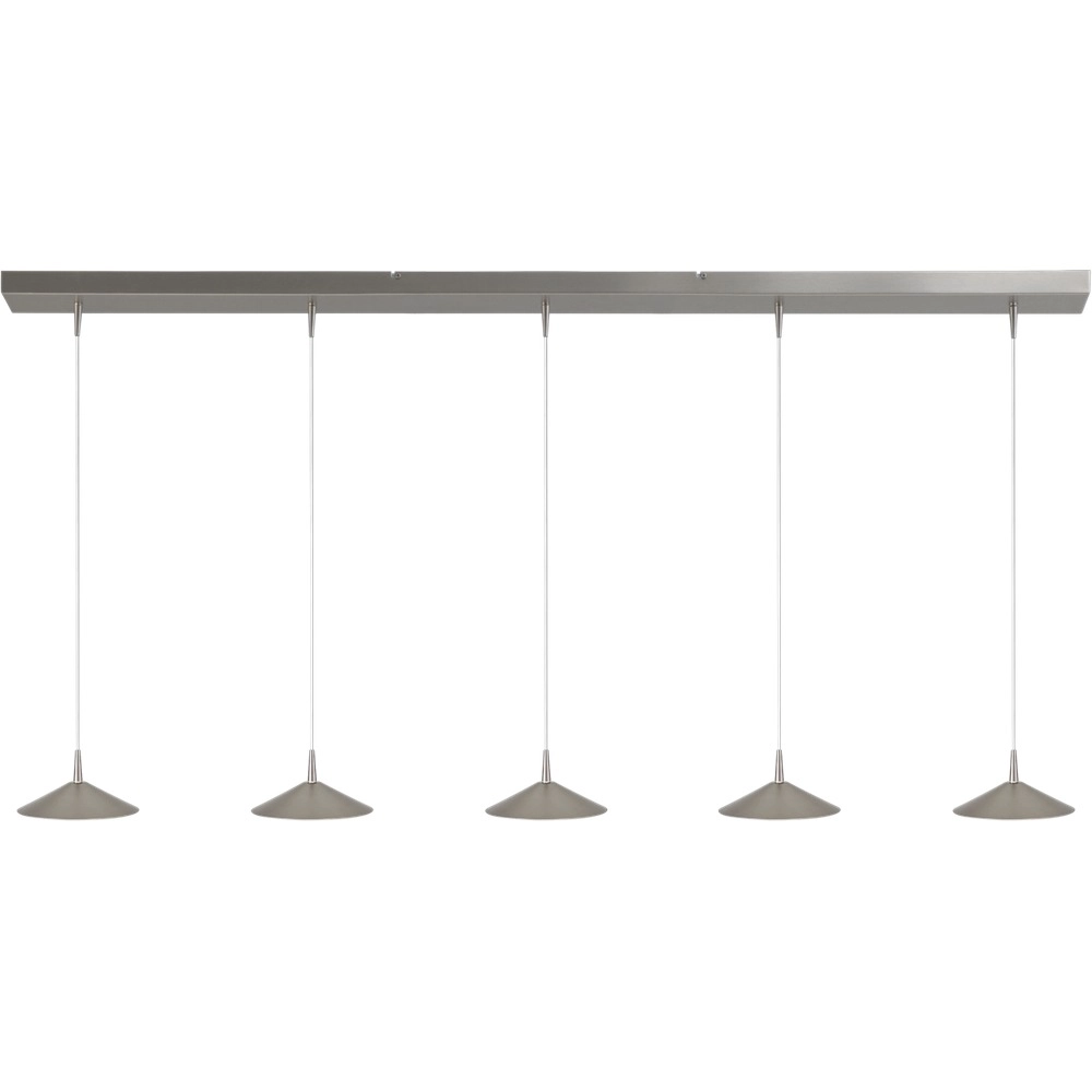 5-Licht Pendellampe Ceppo Nickel Ø 18 cm