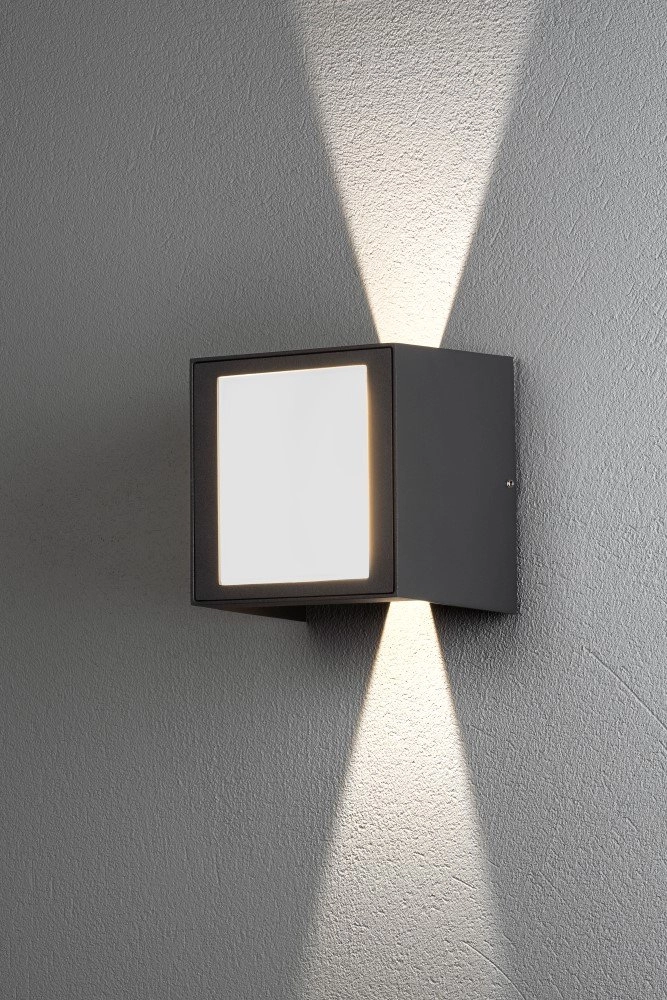 LED-Wandleuchte Cremona Up - Down 3 Leichtwerte 14 cm Anthrazit KonstSmide 7318307946376