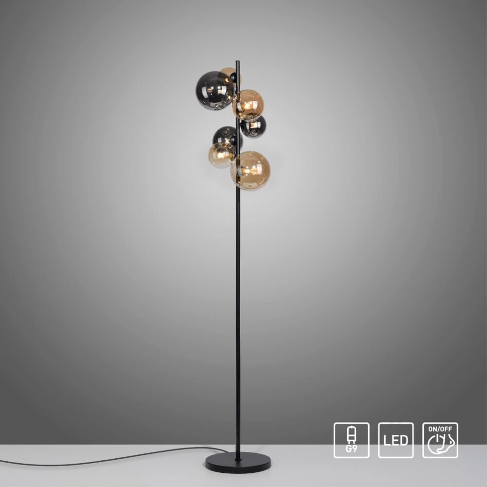 Schwarze Stehlampe Popsicle Design Paul Neuhaus 4012248375532