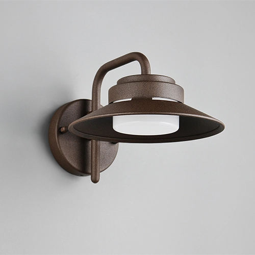 Moderne Stalllampe Atrato Rostbraun Trio 4017807691276
