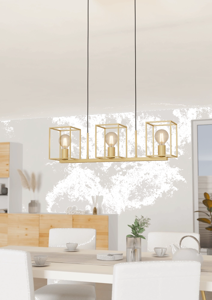 Goldene Esstisch-Hängelampe Cumiole Eglo 9008606243754
