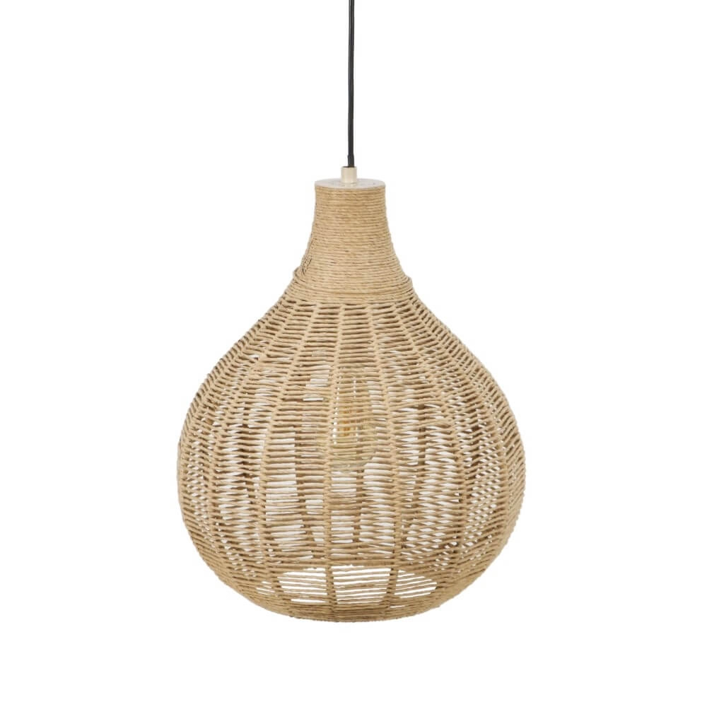 Hängelampe aus Rattan Janne Ø 35cm Trio 4017807629293
