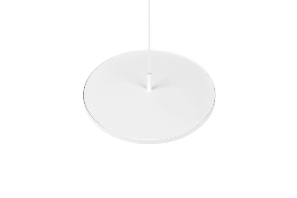 Weiße, elegante Hängelampe Tray Ø 40cm Trio 4017807537956