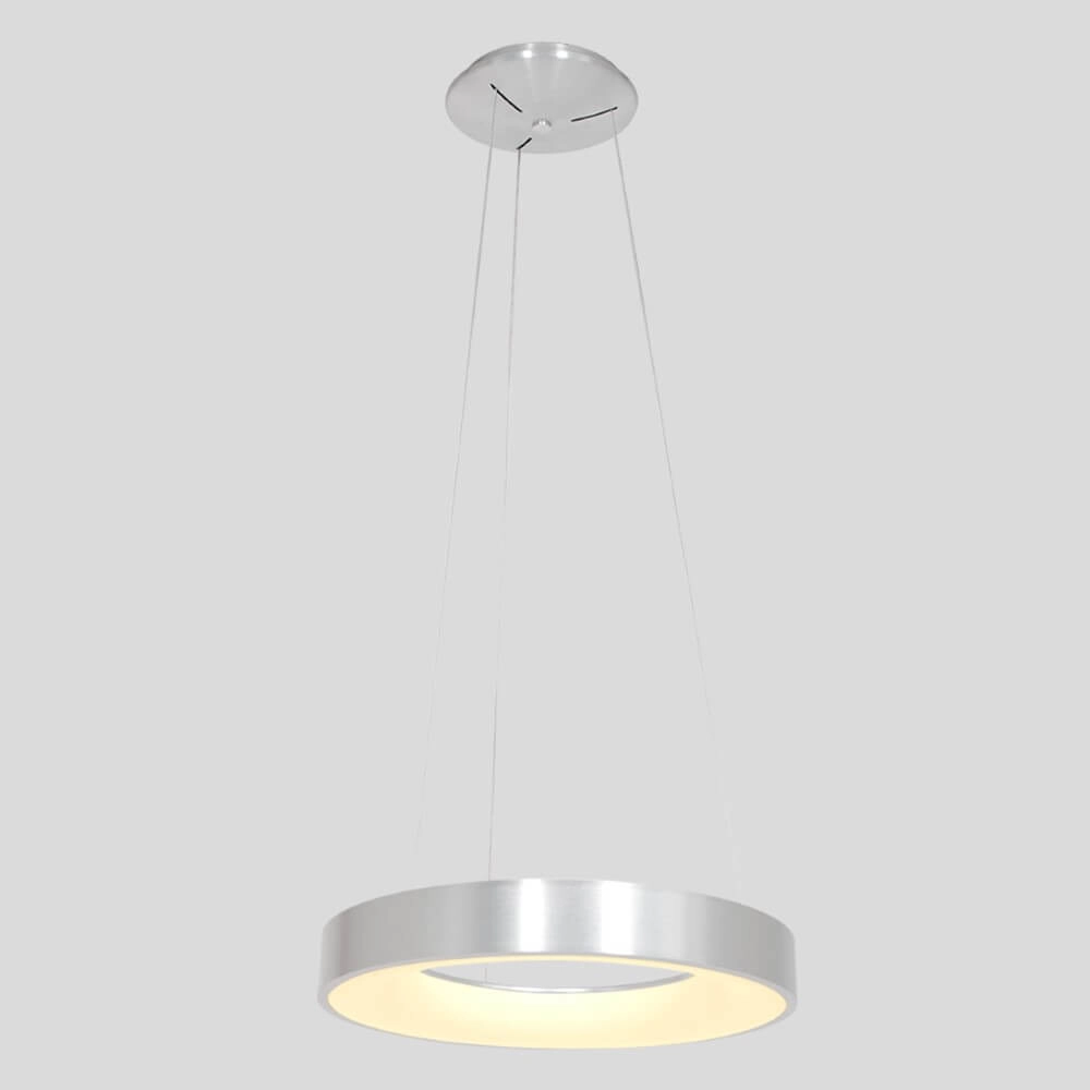 LED-Hängelampe Ringlede Ø 48cm Metallgrau Steinhauer 8712746135213