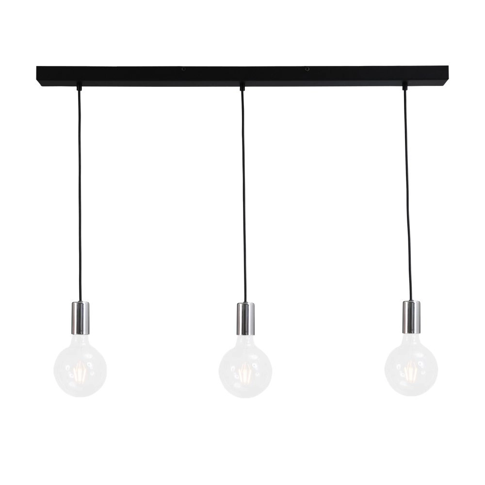 Pendelleuchte Concepto 3 Lichtschwarz mit grau