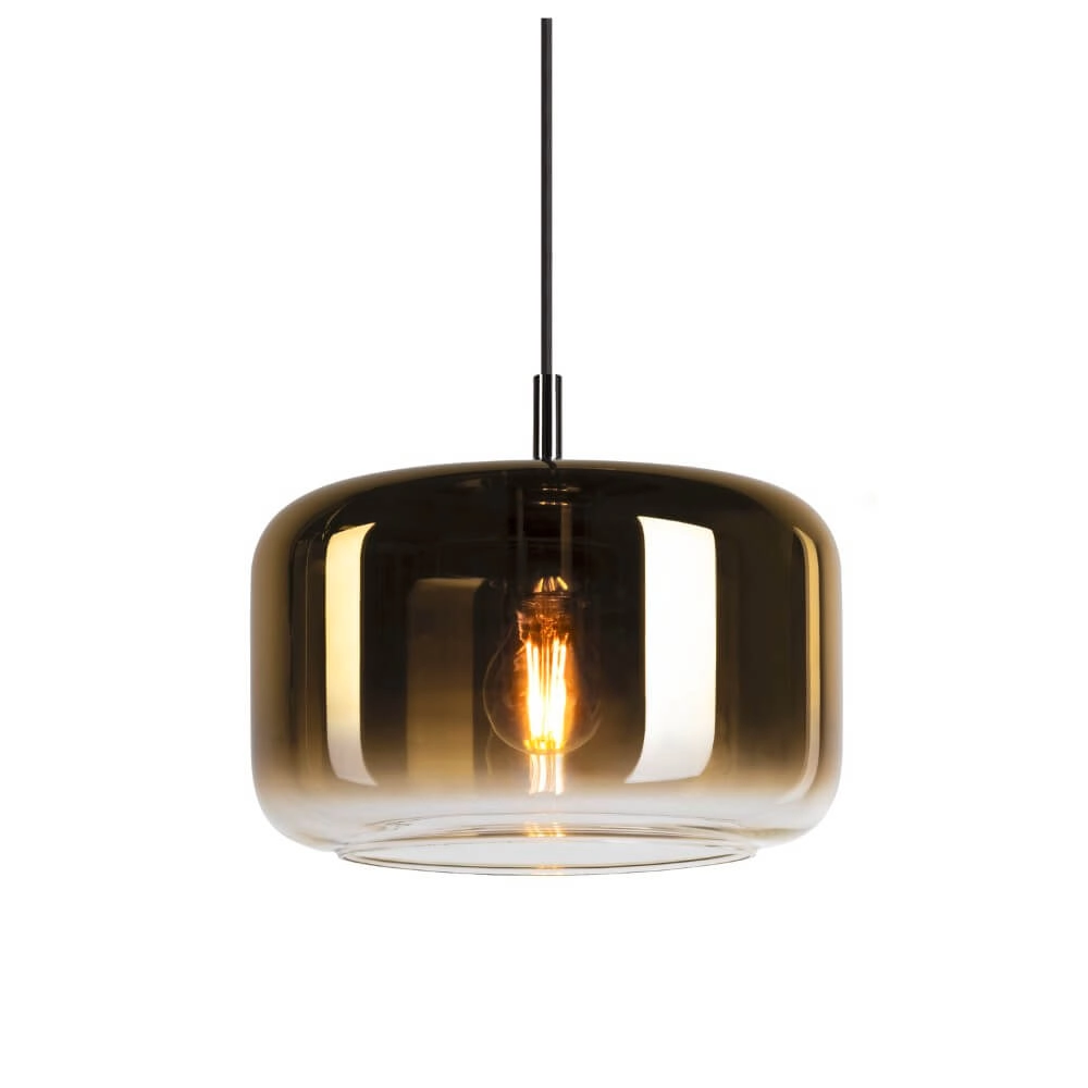 Pendelleuchte aus Glas Pantilo Goldglas - Ø28cm