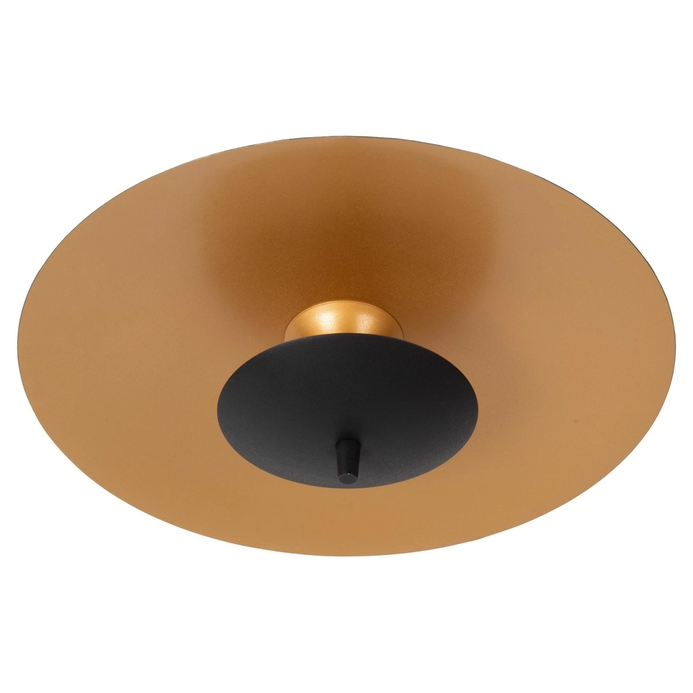 Design-Deckenlampe Vulcan Gold mit Schwarz