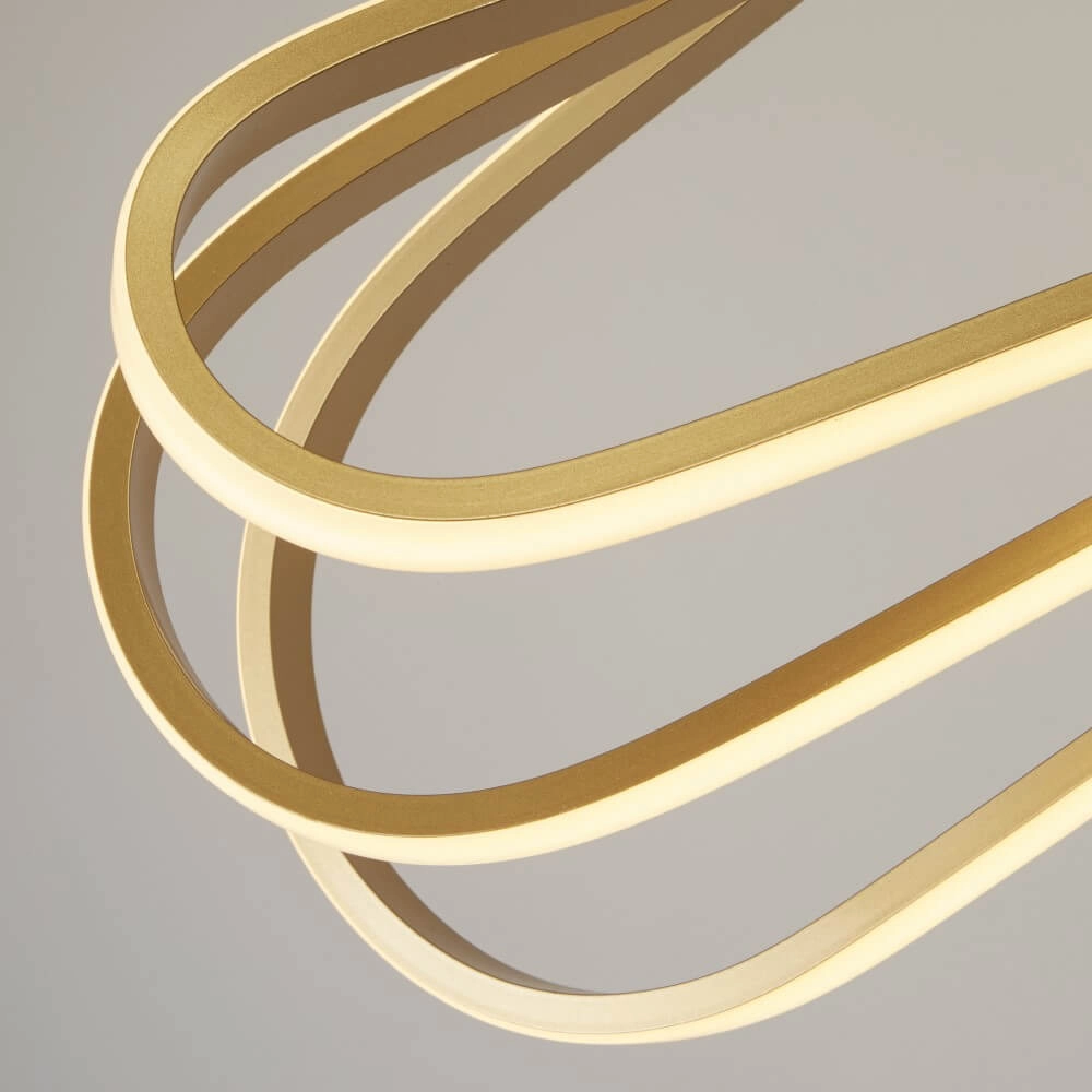 Elegante goldene Hängelampe Clip Searchlight 5053423227436