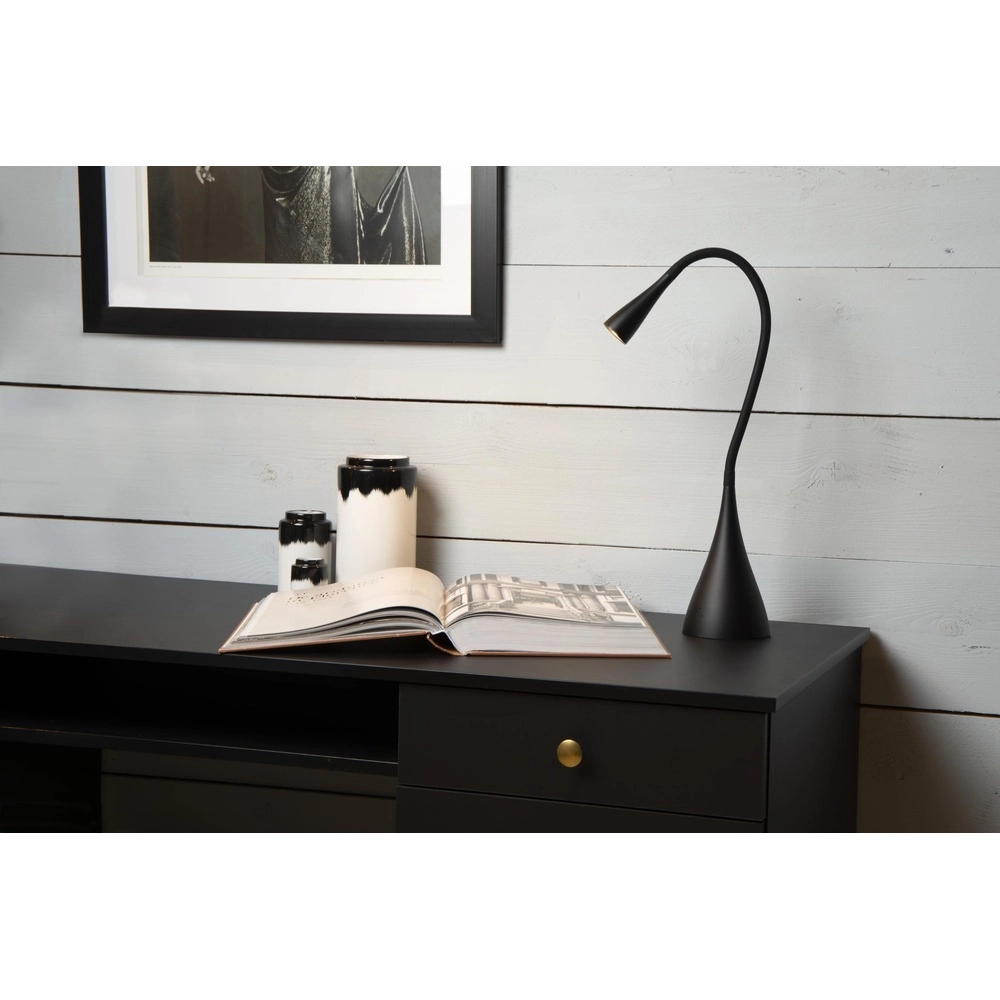 Schreibtischlampe Zozy 3-stufiges dimmbares Schwarz Lucide 5411212185822