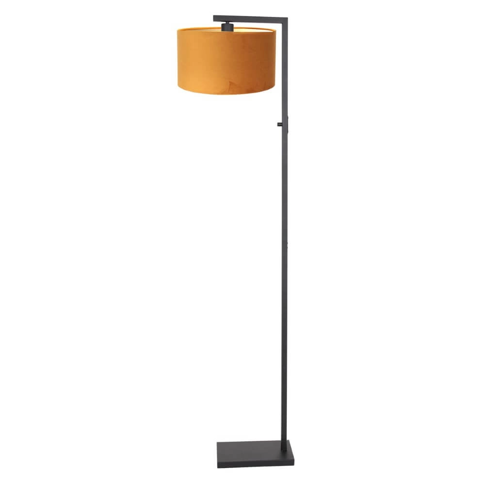 Stehtischlampe Stanger mit goldenem Samt Steinhauer 8712746151770