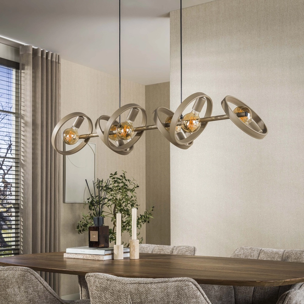 Ringe, Pendellicht-Esstisch Hover Sand – Ø 26 cm Lyora 8716803513358