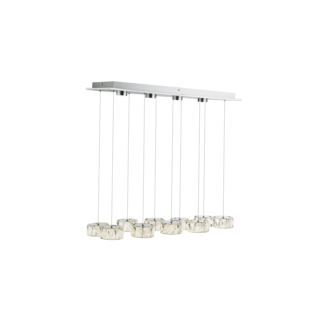 10-Licht Pendellampe Amur Chrom Globo 9007371345069
