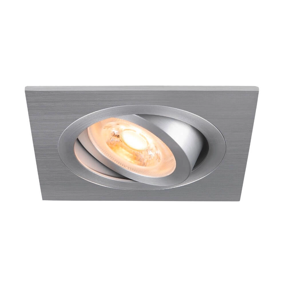 Einbaustrahler New Tria 75 quadratisch - Aluminium - GU10
