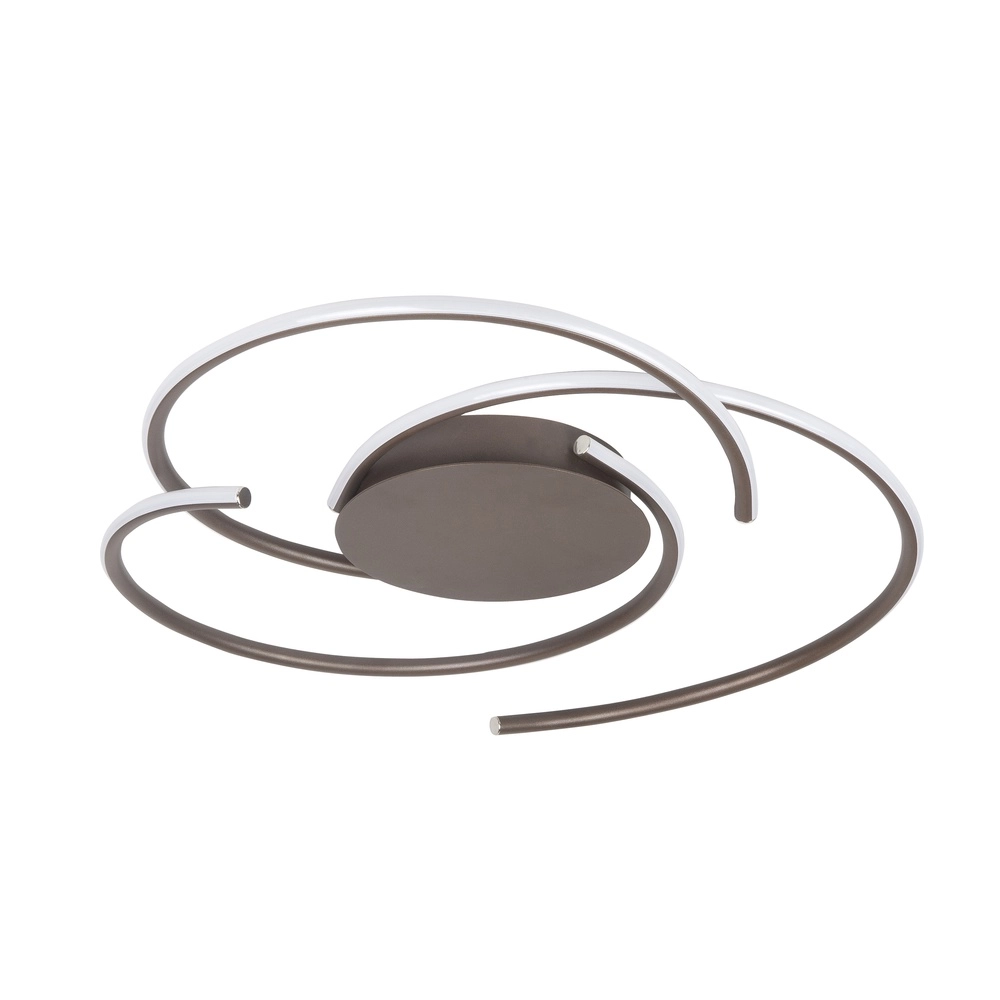 Moderne Deckenlampe Reverso Schokoladenbraun