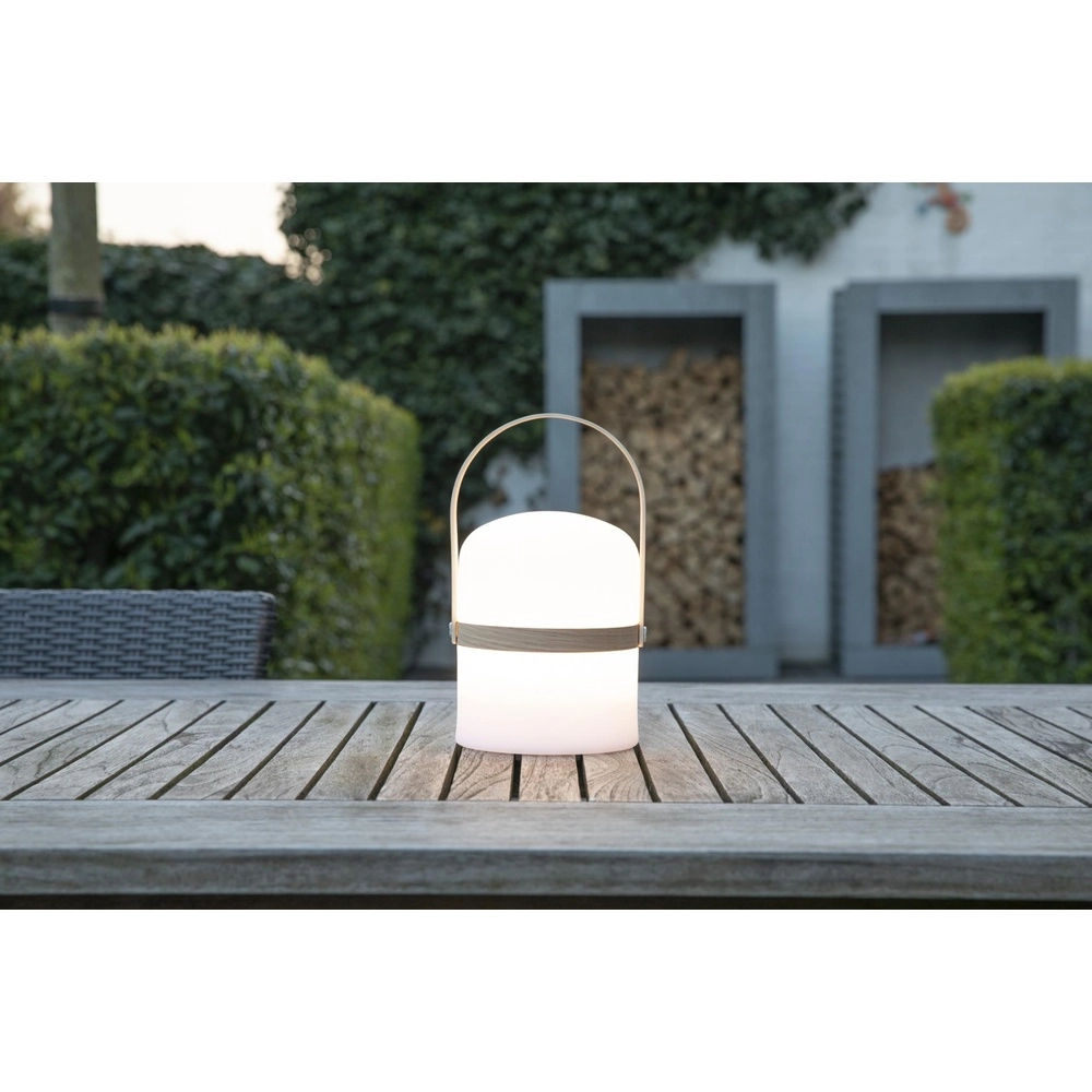 Wiederaufladbare Tischlampe Joe IP44 weiß Lucide 5411212061201