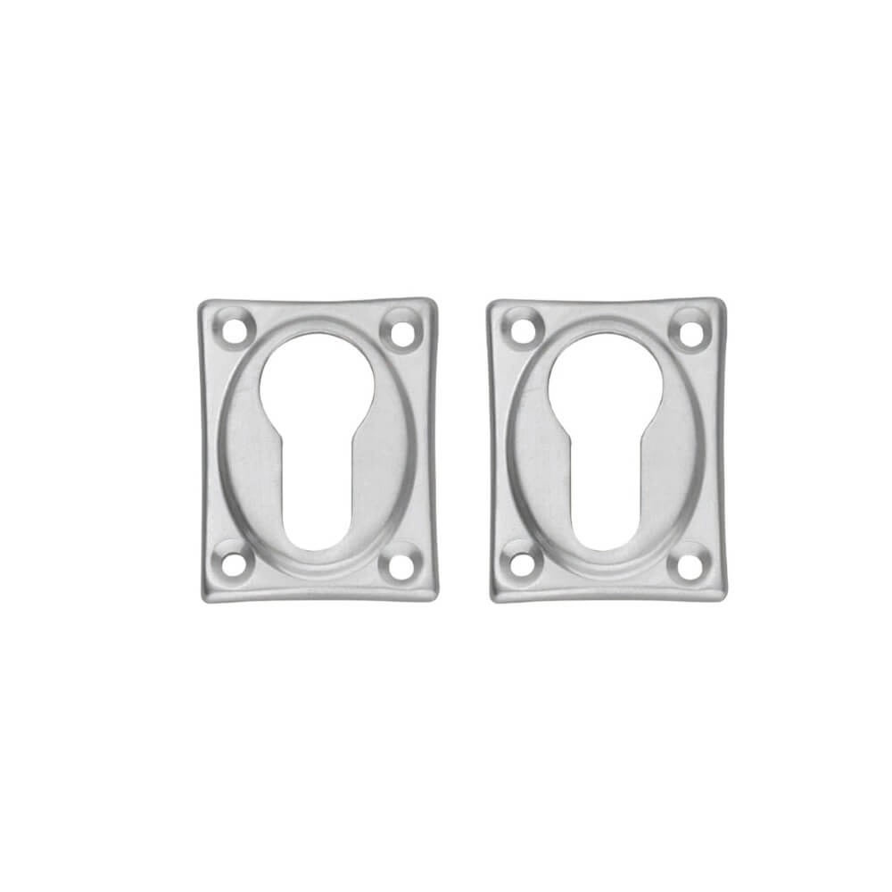 Set mit 2 Schlüsselrosetten Tira Rechteck Chrom Intersteel 8714186648308