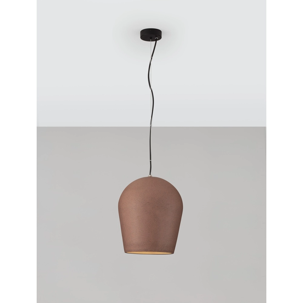 Pendelleuchte Omio Ø 29cm erdbraun Lyora 5212017468888