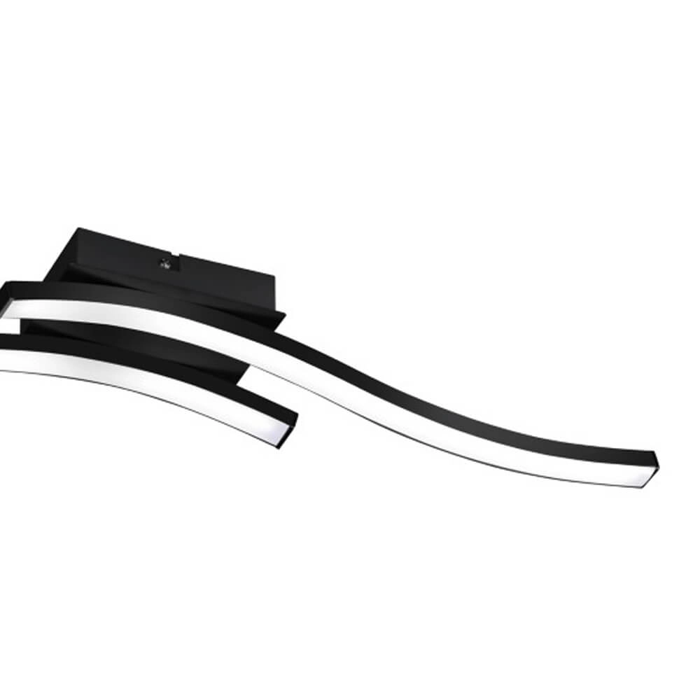 Design-Deckenleuchte Route 2-flammig schwarz Trio 4017807471267