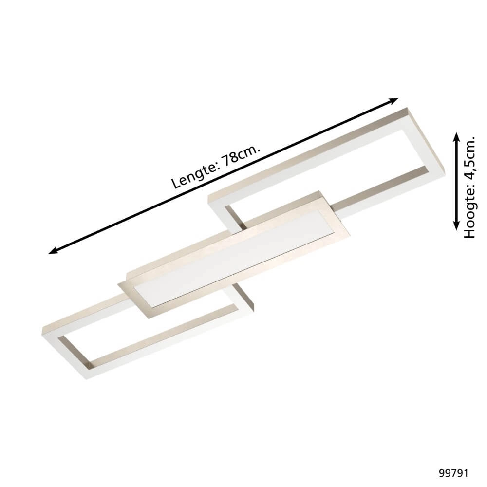 Deckenleuchte aus Edelstahl Monirote mit LED Eglo 9002759997915