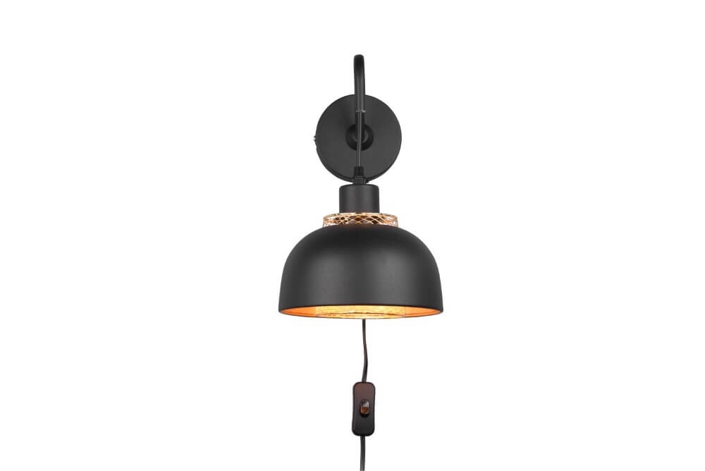 Schwarze Wandleuchte Punch Trio 4017807537390