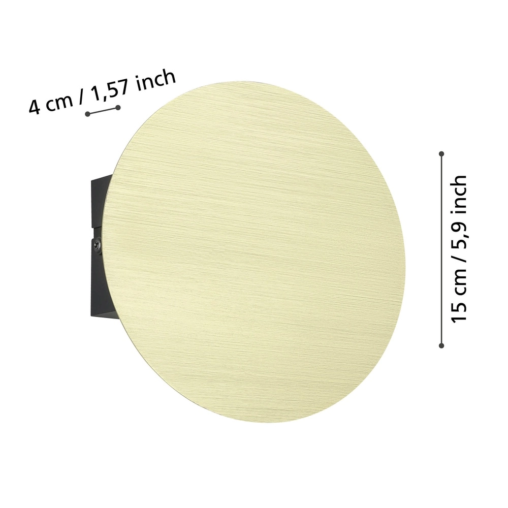 Elegante Wandlampe Talamello Ø 15cm - Gold - LED Eglo 9008606316489