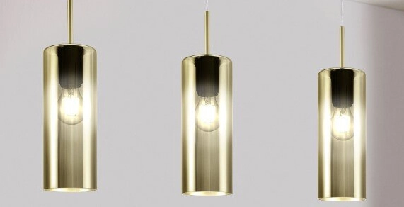 Lampe Selvino 3 Licht mit Rauchglas Eglo 9002759986971