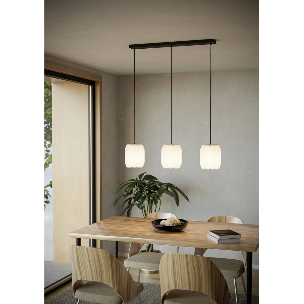 Esstisch-Pendellampe Belgrave 3x Papierschatten Eglo 9002759441029