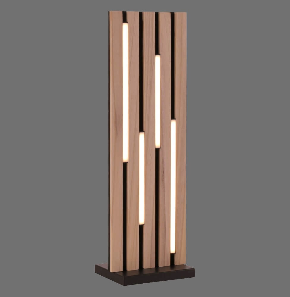 Designer-Stehleuchte Q-Akustik Holz Paul Neuhaus 4012248385401