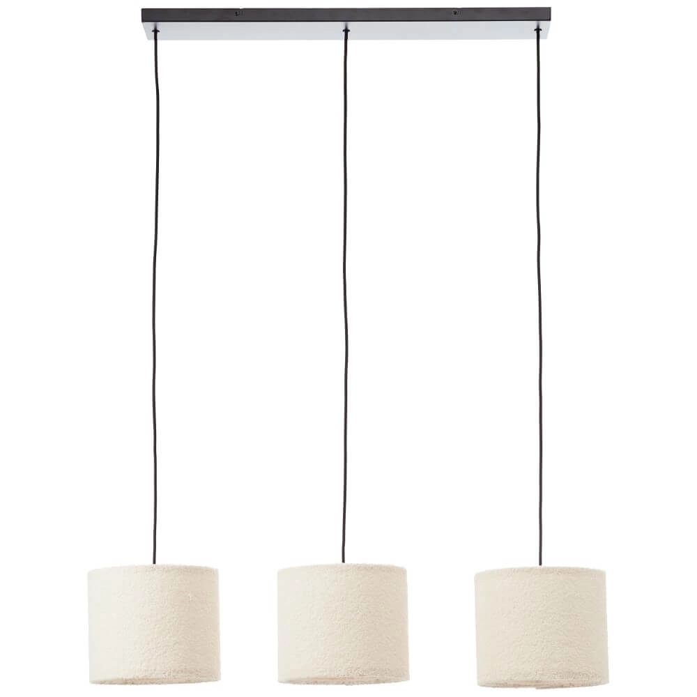 Cremefarbene Hängelampe Teddy 3-flammig Brilliant 4004353447273